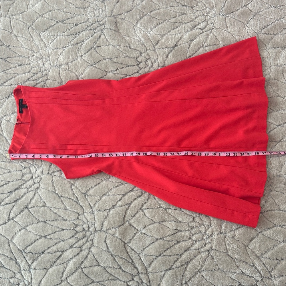 Banana Republic Bold Red Sleeveless Midi Dress - Picture 5 of 10